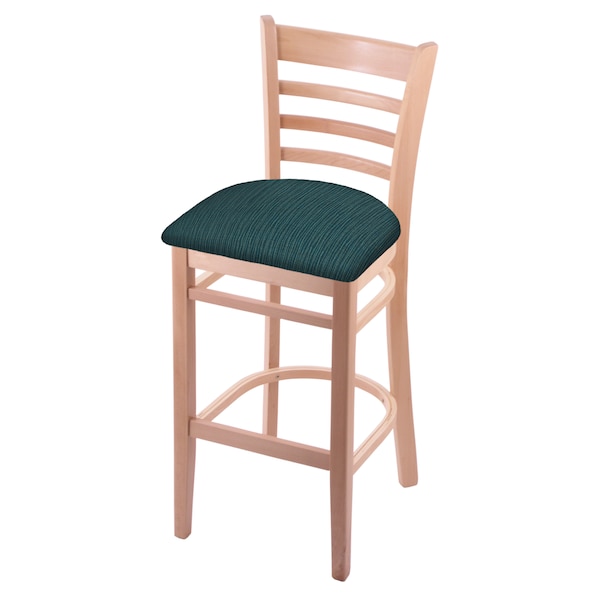 25" Counter Stool, Natural Finish, Graph Tidal Seat